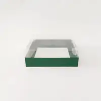 15x15x5 Yeşil Altı Kartonlu Asetat Kutu - Görsel 1