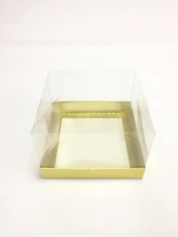 15x15x10 Altın Altı Kartonlu Asetat Kutu