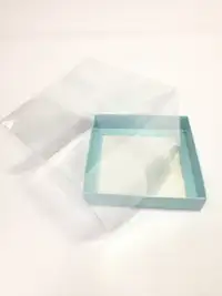 15x15x10 Mavi Altı Kartonlu Asetat Kutu - Görsel 1