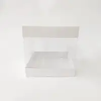 15x15x15 Beyaz Alt Üst Kartonlu Asetat Kutu - Görsel 1