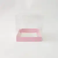 15x15x15 Pembe Altı Kartonlu Asetat Kutu - Görsel 1