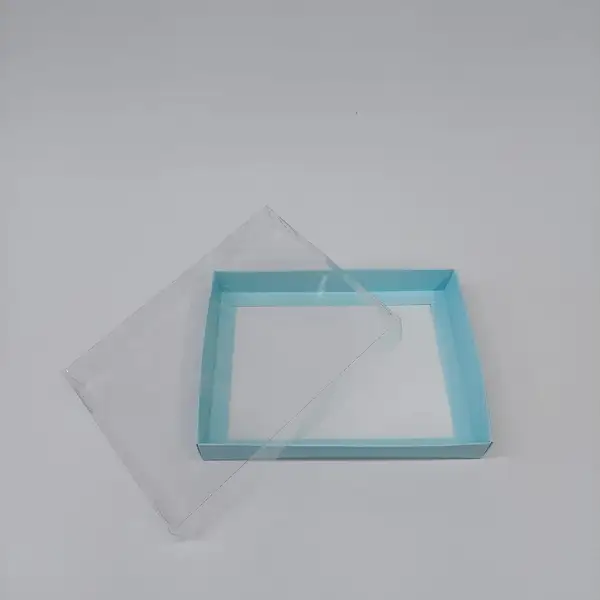 20x15x3 Mavi Altı Kartonlu Asetat Kutu