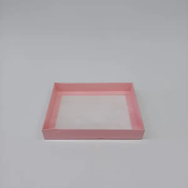 20x15x3 Pembe Altı Kartonlu Asetat Kutu