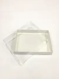 20x15x3 Beyaz Altı Kartonlu Asetat Kutu - Görsel 1