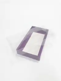 20x10x3 Mor Altı Kartonlu Asetat Kutu - Görsel 1