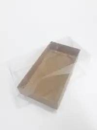 20x10x3 Kraft Altı Kartonlu Asetat Kutu - Görsel 1