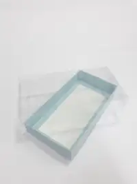 20x10x3 Mavi Altı Kartonlu Asetat Kutu - Görsel 1