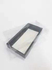20x10x3 Siyah Altı Kartonlu Asetat Kutu - Görsel 1