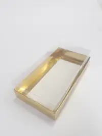 20x10x5 Altın Altı Kartonlu Asetat Kutu - Görsel 1