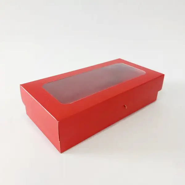 20x10x5 Pencereli Kırmızı Kutu