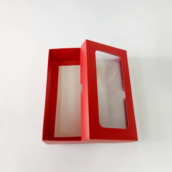 20x10x5 Pencereli Kırmızı Kutu