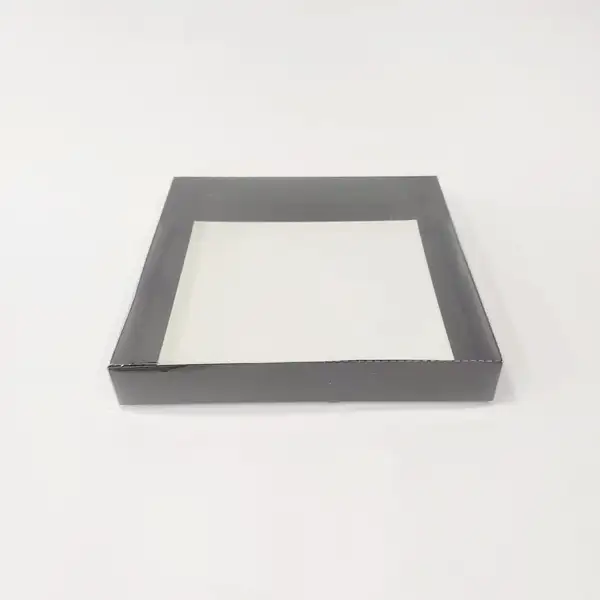 20x20x3 Siyah Altı Kartonlu Asetat Kutu