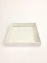 20x20x3 Beyaz Altı Kartonlu Asetat Kutu - Görsel 2