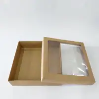 20x20x5 Pencereli Kraft Kutu - Görsel 2