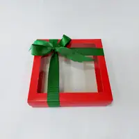 20x20x5 Pencereli Kırmızı Kutu - Görsel 3