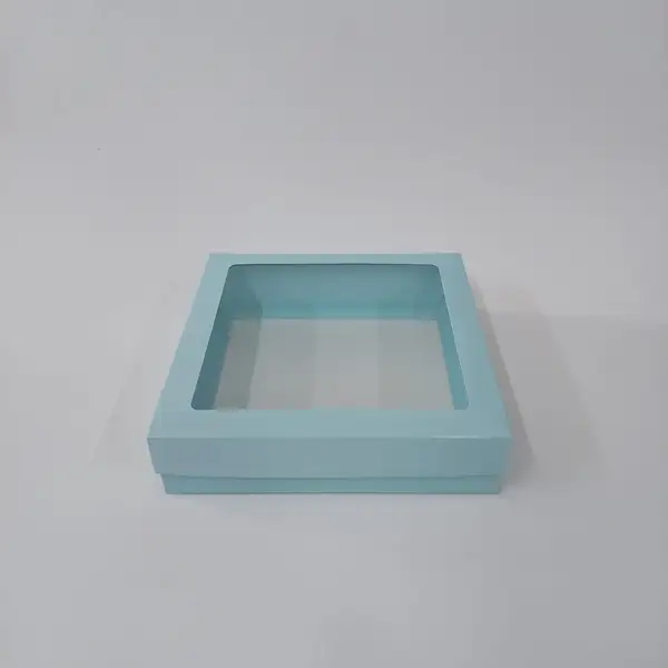 20x20x5 Pencereli  Mavi Kutu