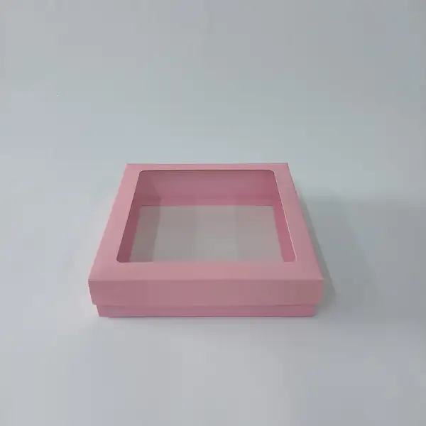 20x20x5 Pencereli Pembe Kutu