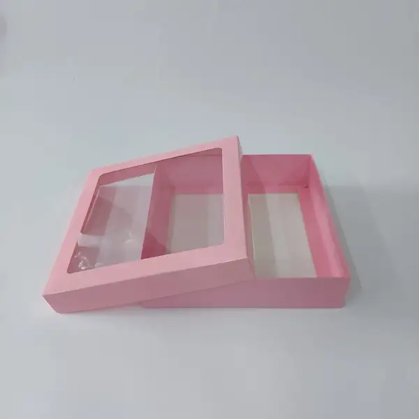 20x20x5 Pencereli Pembe Kutu