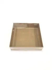 20x20x5 Kraft Altı Kartonlu Asetat Kutu - Görsel 2