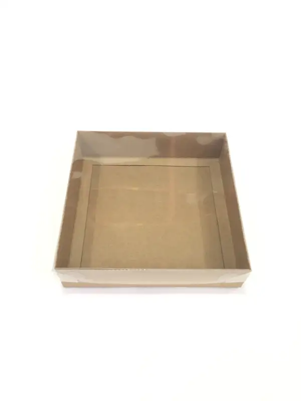 20x20x5 Kraft Altı Kartonlu Asetat Kutu