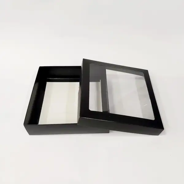 20x20x5 Pencereli Siyah Kutu