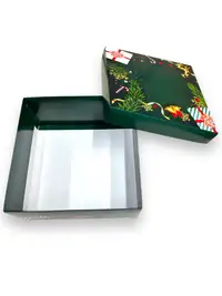25x25x12 Yeşil Yılbaşı Kutusu - Görsel 2