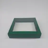25x25x5 Yeşil Pencereli Kutu - Görsel 1