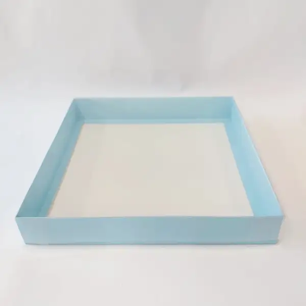 32x32x5 Mavi Altı Kartonlu Asetat Kutu