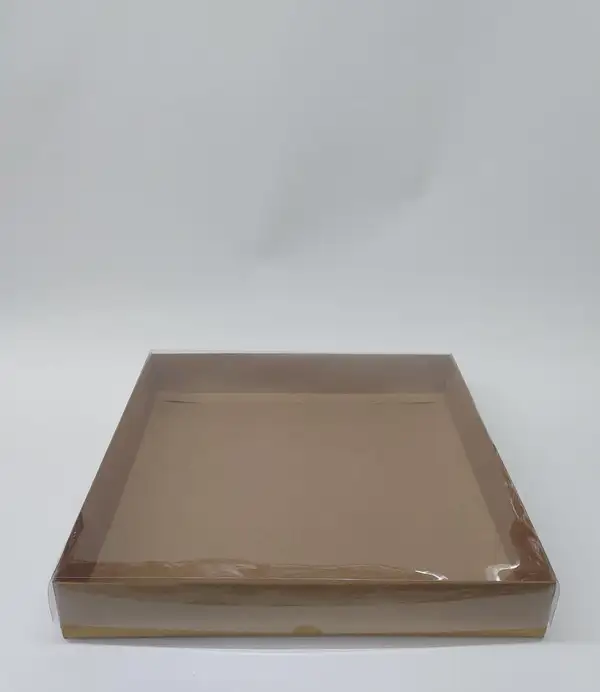 32x32x5 Kraft Altı Kartonlu Asetat Kutu