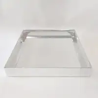 32x32x5 Gümüş Altı Kartonlu Asetat Kutu - Görsel 1