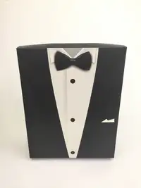 33x26x5 Siyah Damat Figürlü Komple Kutu - Görsel 1
