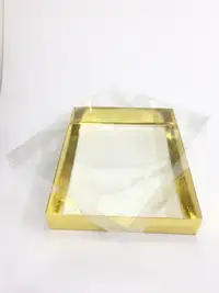 33x26x5 Altın Altı Kartonlu Asetat Kutu - Görsel 1