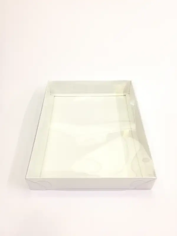 33x26x5 Beyaz Altı Kartonlu Asetat Kutu