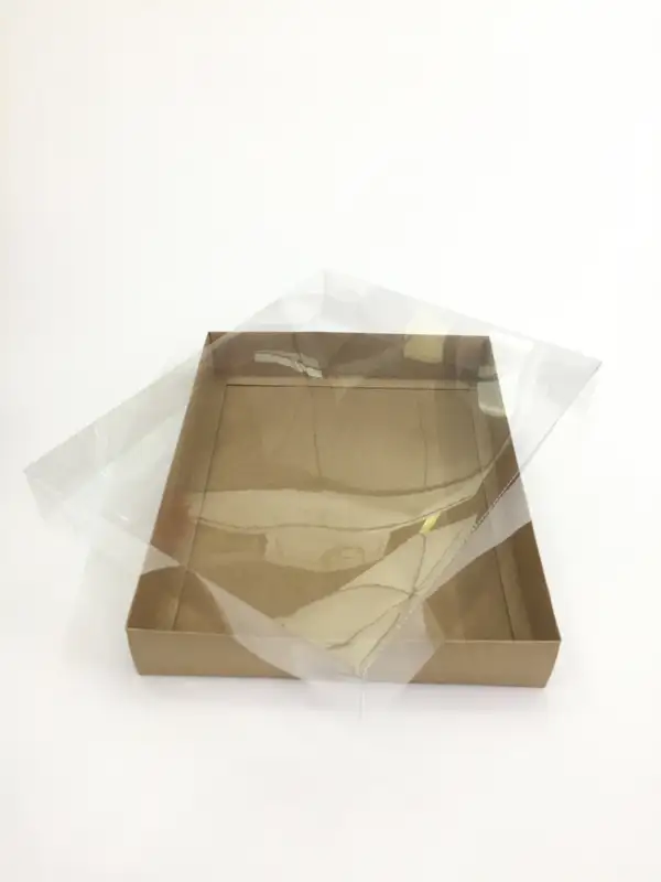33x26x5 Kraft Altı Kartonlu Asetat Kutu