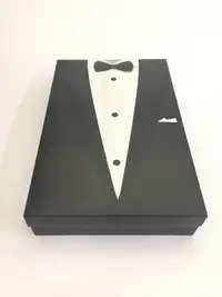 33x26x8 Siyah Damat Figürlü Komple Kutu - Görsel 3