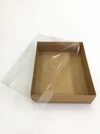 33x26x8 Kraft Altı Kartonlu Asetat Kutu - Görsel 1