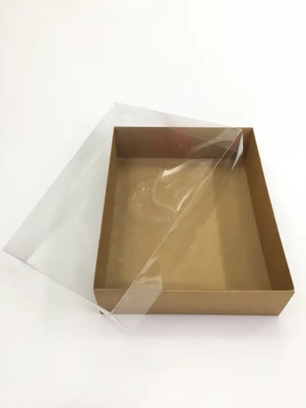 33x26x8 Kraft Altı Kartonlu Asetat Kutu