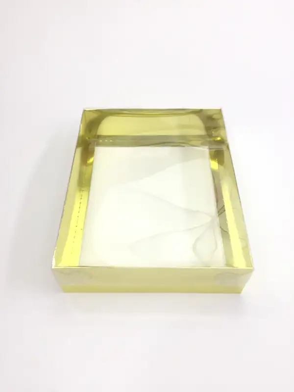 33x26x8 Altın Altı Kartonlu Asetat Kutu