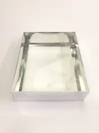 33x26x8 Gümüş Altı Kartonlu Asetat Kutu - Görsel 2