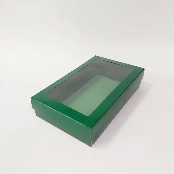 25x15x5 Pencereli Yeşil Kutu