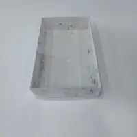 25x15x5 Mermer Desenli Altı Kartonlu Asetat Kutu - Görsel 2