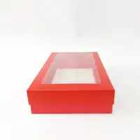 25x15x5 Pencereli Kırmızı Kutu - Görsel 1