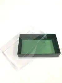 25x15x5 Yeşil Altı Kartonlu Asetat Kutu - Görsel 1