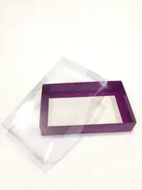 25x15x5 Mor Altı Kartonlu Asetat Kutu - Görsel 1
