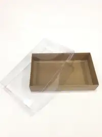25x15x5 Kraft Altı Kartonlu Asetat Kutu - Görsel 1