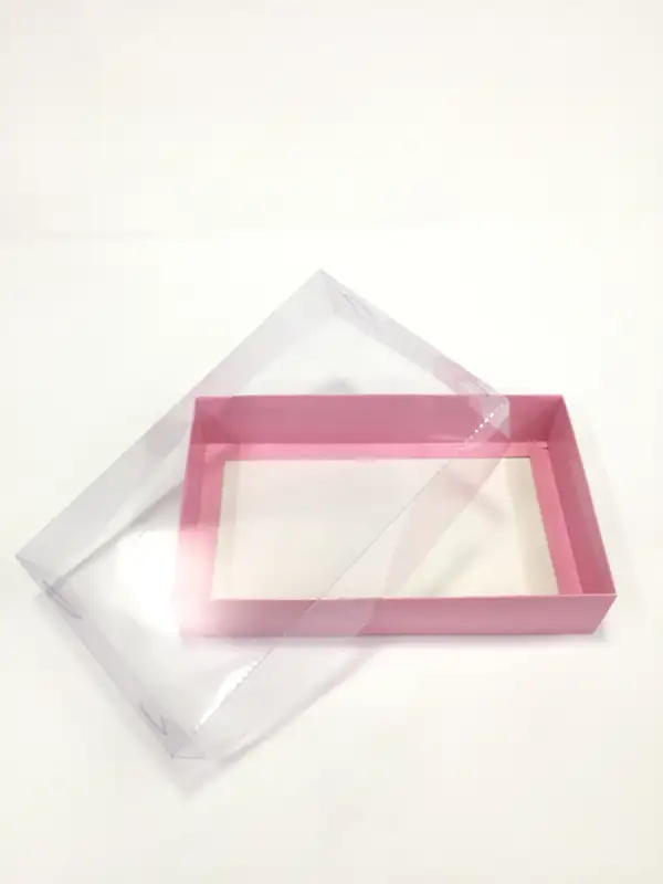 25x15x5 Pembe Altı Kartonlu Asetat Kutu