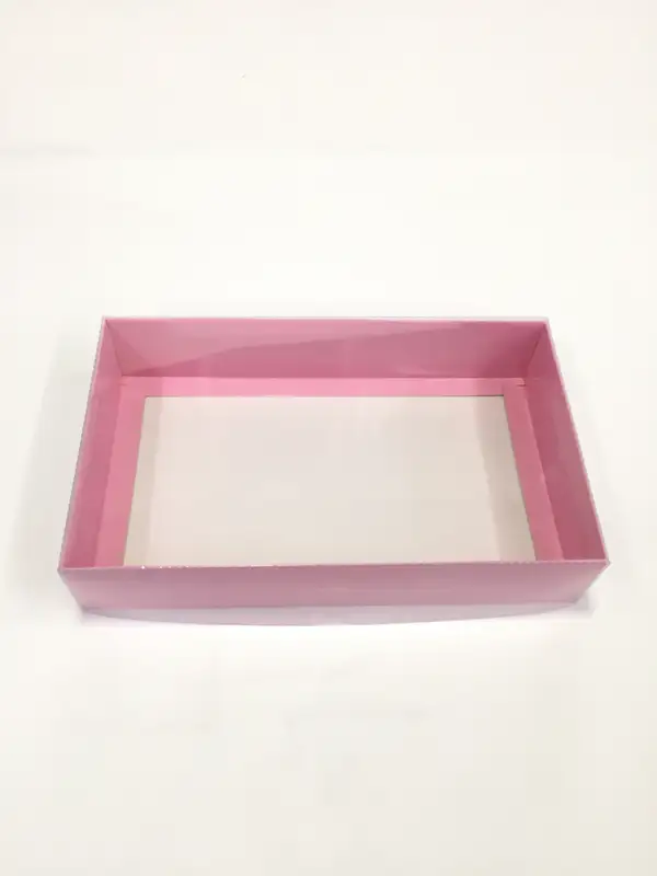 25x15x5 Pembe Altı Kartonlu Asetat Kutu