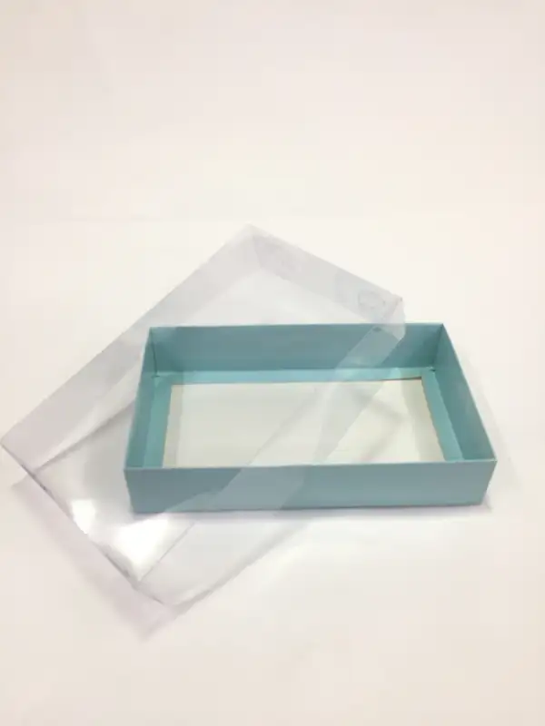 25x15x5 Mavi Altı Kartonlu Asetat Kutu