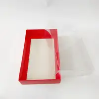 25x15x5 Kırmızı Altı Kartonlu Asetat Kutu - Görsel 2