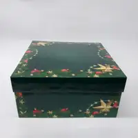 25x25x12 Yeşil Yılbaşı Kutusu - Görsel 2